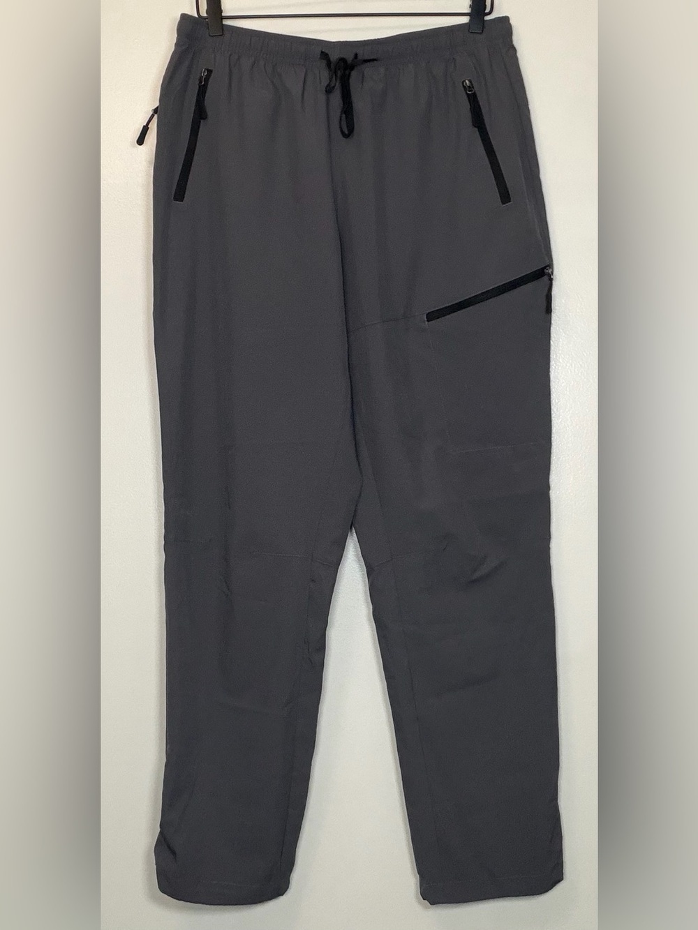 Women’s Charcoal Cargo Joggers with Zip Pockets